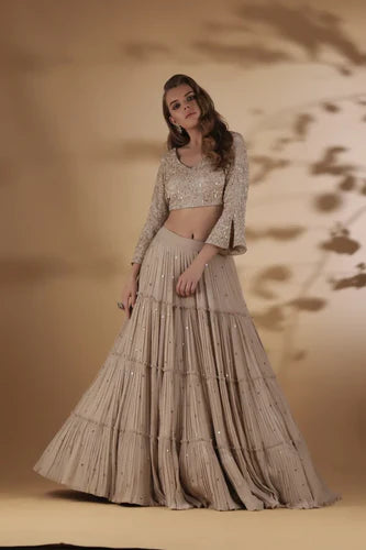 Behind The Glam The Story Of Monikanidhee’s Pop Pastel & Me Lehenga Worn By Mrunal Thakur