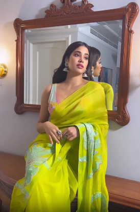 Janhvi Kapoor in Monika Nidhee’s Pure Bliss Collection A Celebration Of Elegance And Grace