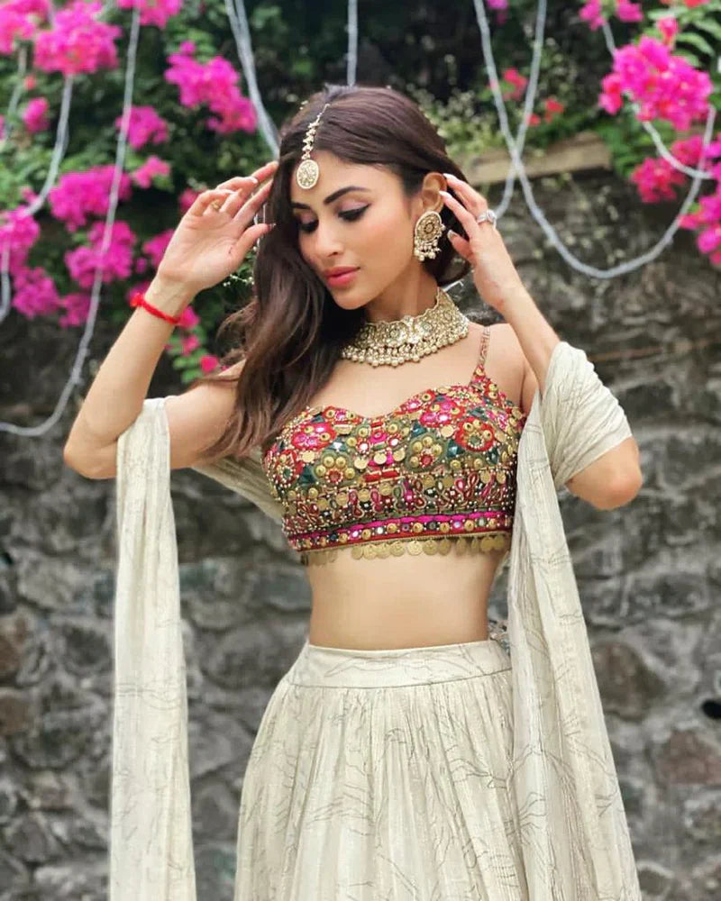 How To Style The Ecru Sitara Anarkali With Sharara For A Regal Look MonikaNidhii’s Expert Guide